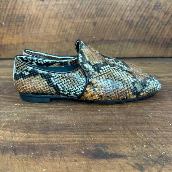 Aquatalia Revy Snake Embossed Weatherproof Loafer 7.5 - Picture 5 of 13